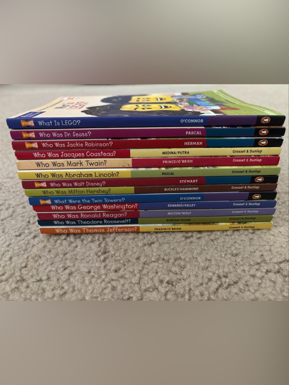 Who Was What Is Who HQ Book Lot of 13 Biography History Kids Chapter Books - Picture 2 of 10